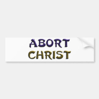 Adesivo Para Carro Cristo do aborto