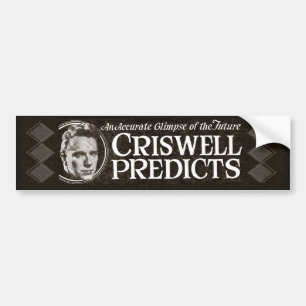 Adesivo Para Carro Criswell prevê - o autocolante no vidro traseiro