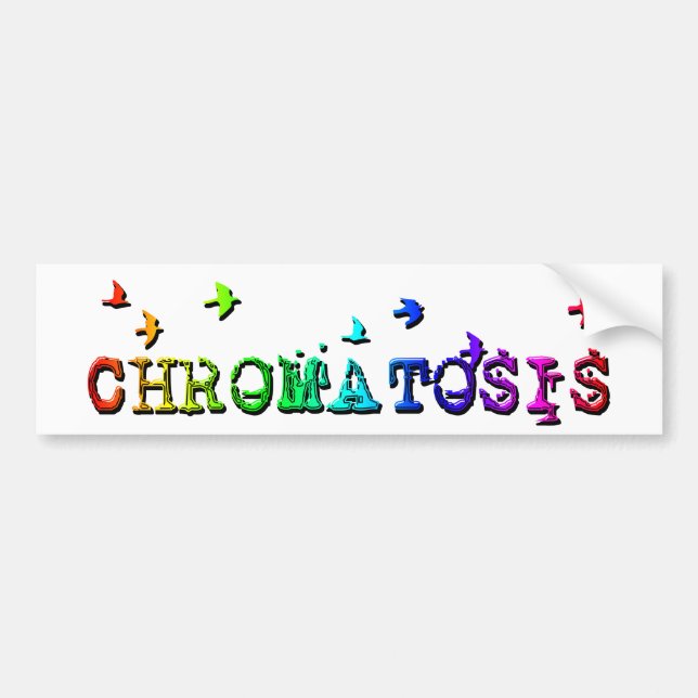 Adesivo Para Carro cromatose: aves arco-íris: (Frente)