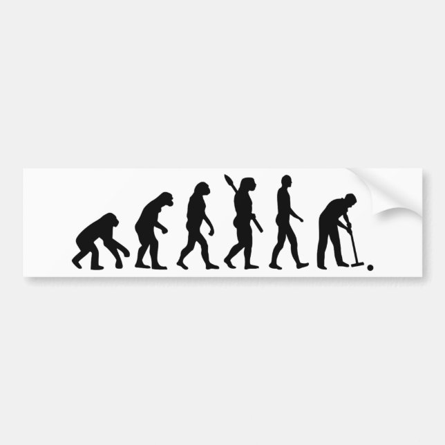 Adesivo Para Carro Croquet da evolução (Frente)