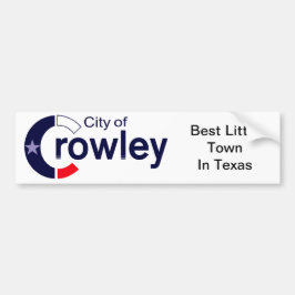 Adesivo Para Carro Crowley, Texas Bumper Sticker