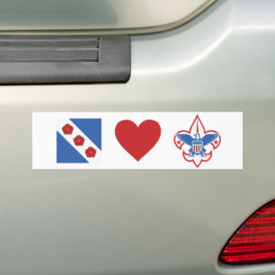 Adesivo Para Carro Crozet Loves Escouts Bumper Sticker
