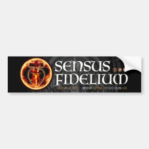 Adesivo Para Carro Crucifixo Religioso Católico Sensus Fidelium
