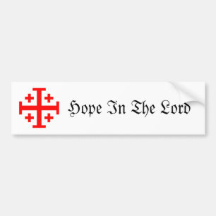 Adesivo Para Carro Cruz de Jerusalem