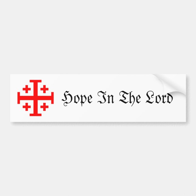Adesivo Para Carro Cruz de Jerusalem (Frente)