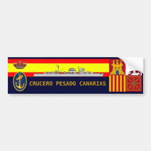 Adesivo Para Carro Cruzador real espanhol do marinho