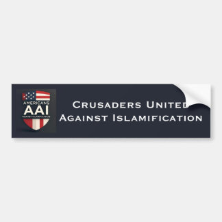 Adesivo Para Carro Cruzados Unidos Contra a Islamificação