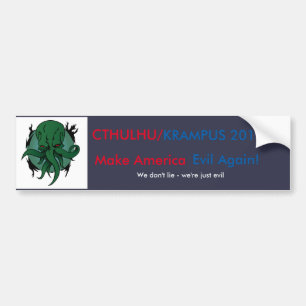 Adesivo Para Carro Cthulhu/Krampus 2016
