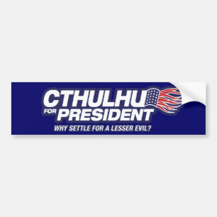 Adesivo Para Carro Cthulhu para o presidente autocolante no vidro