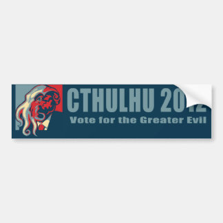 Adesivo Para Carro Cthulhu para President-2012