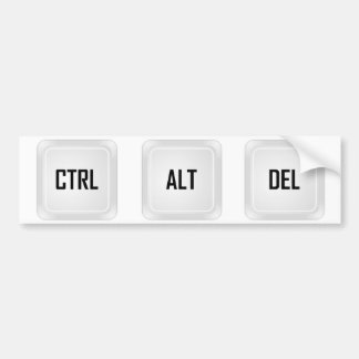 Adesivo Para Carro CTRL Alt Del