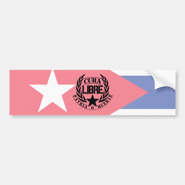 Adesivo Para Carro Cuba Libre Motto Laurels (Frente)
