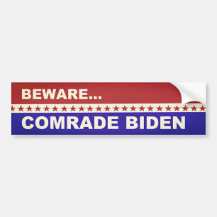 Adesivo Para Carro Cuidado, camarada Biden