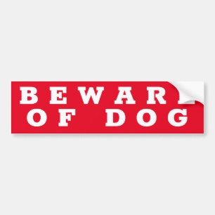 Adesivo Para Carro CUIDADO COM O Sinal/adesivo do CÃO