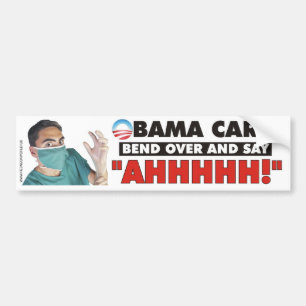 Adesivo Para Carro Cuidado de Obama - dobre sobre e diga AHHHHH