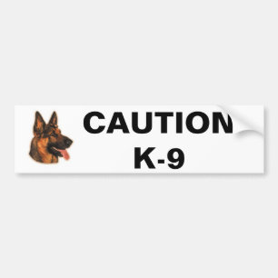 ADESIVO PARA CARRO CUIDADO K-9
