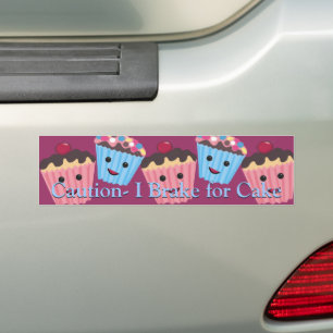 Adesivo Para Carro Cuidado que eu travo para o bolo
