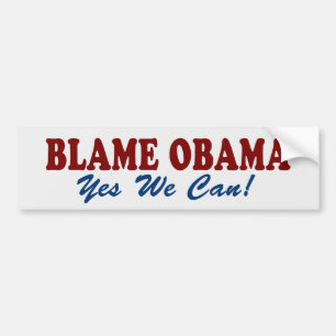 Adesivo Para Carro Culpa Obama: Sim nós podemos! Autocolante no vidr