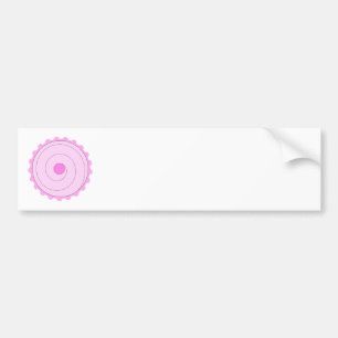 Adesivo Para Carro Cupcake. cor-de-rosa