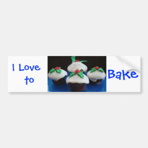 Adesivo Para Carro Cupcakes de Natal