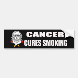 Adesivo Para Carro Curas do cancer que fumam o autocolante no vidro