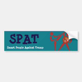 Adesivo Para Carro CUSPIDO: Pessoas espertas contra o trunfo