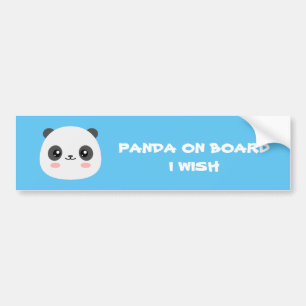Adesivo Para Carro Cute Panda