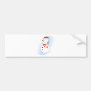 Adesivo Para Carro Cute Snowman