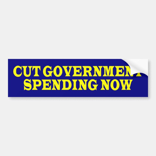 Adesivo Para Carro cutGovtSpendingNow (Frente)