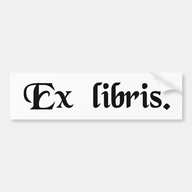 Adesivo Para Carro Da biblioteca (Frente)