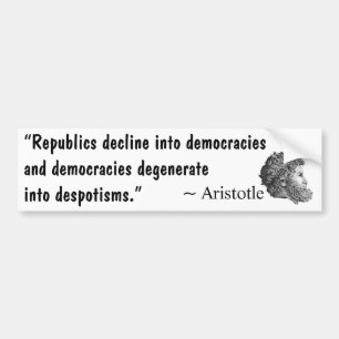Adesivo Para Carro Da república ao despotisme