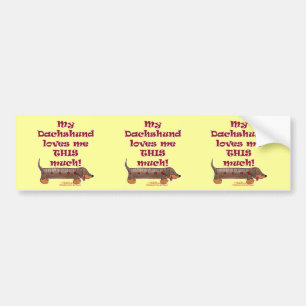 Adesivo Para Carro Dachshund Love Meter