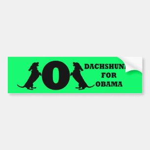 Adesivo Para Carro dachshunds para Obama