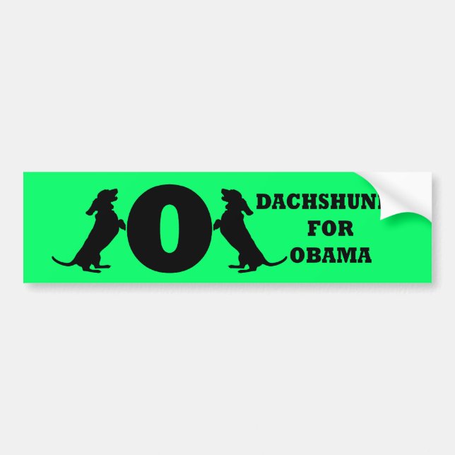 Adesivo Para Carro dachshunds para Obama (Frente)