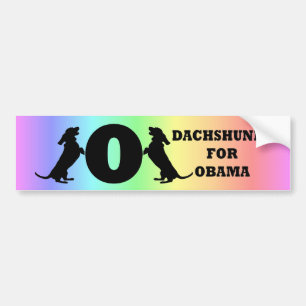 Adesivo Para Carro dachshunds para Obama