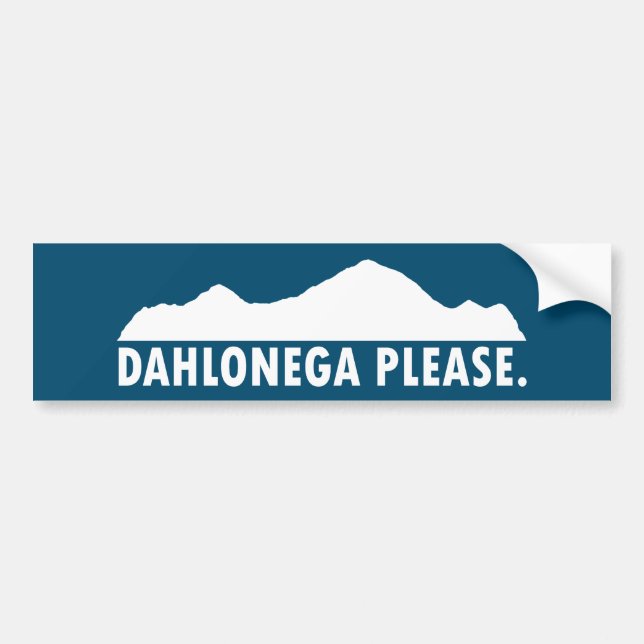 Adesivo Para Carro Dahlonega Georgia, por favor (Frente)