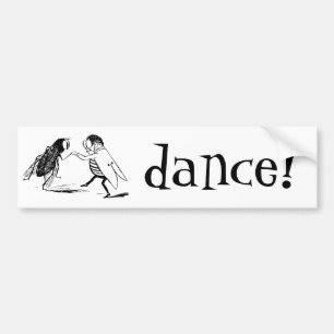 Adesivo Para Carro Dança dos insetos do vintage; Mosca do Bluebottle