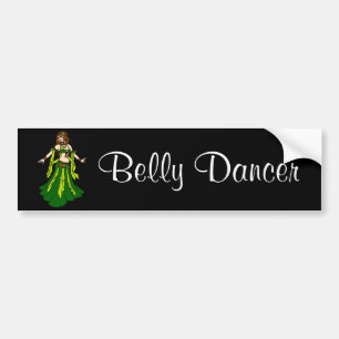 Adesivo Para Carro Dançarina de Belly Redhead Irlandesa