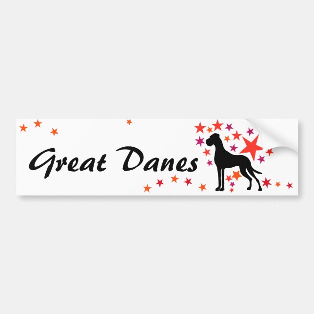 Adesivo Para Carro Dane Grande com Estrelas  (Frente)
