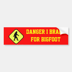 Adesivo Para Carro Danger Bigfoot à frente