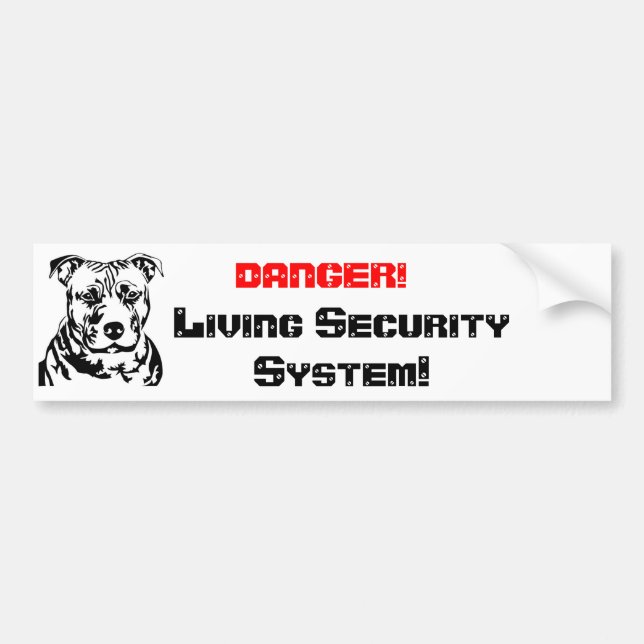 Adesivo Para Carro DANGER! , Living Sec… (Frente)