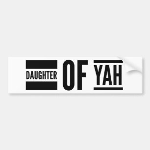 Adesivo Para Carro Daughter of Yah Hebrew Roots Messianic