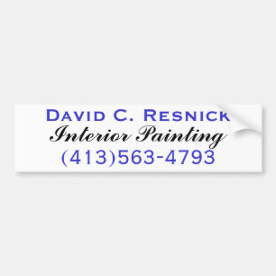 Adesivo Para Carro David C. Resnick, pintura interior