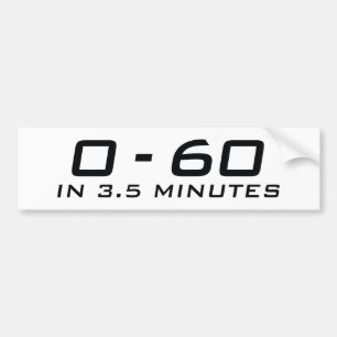 Adesivo Para Carro De 0 A 6 Em 3,5 Minutos