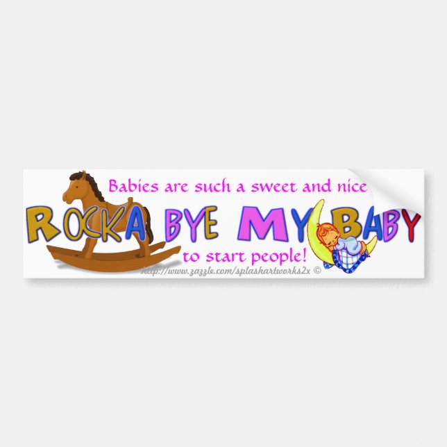 Adesivo Para Carro De "adeus Rocka meu bebê " (Frente)