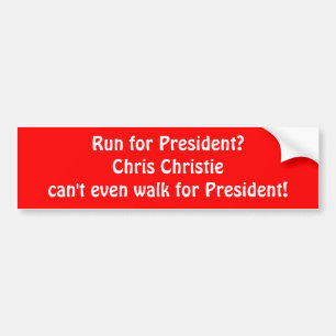 Adesivo Para Carro De "autocolante no vidro traseiro Chris Christie"