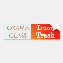 Adesivo Para Carro De "classe Obama, lixo do trunfo "