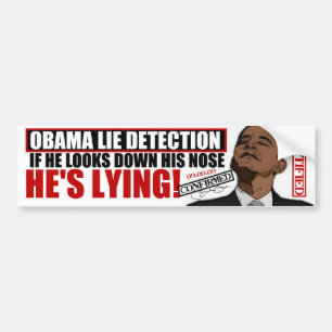Adesivo Para Carro De "detector de mentira Obama "