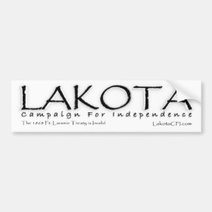 Adesivo Para Carro De Lakota da campanha autocolante no vidro