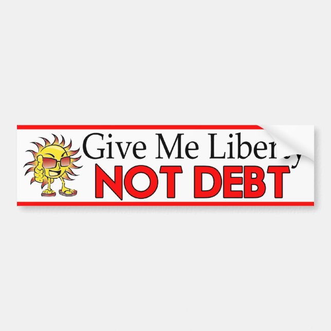 Adesivo Para Carro Dê-me a liberdade (Frente)